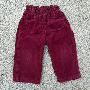 Chloe Kids Corduroy Pants - Deep Red
